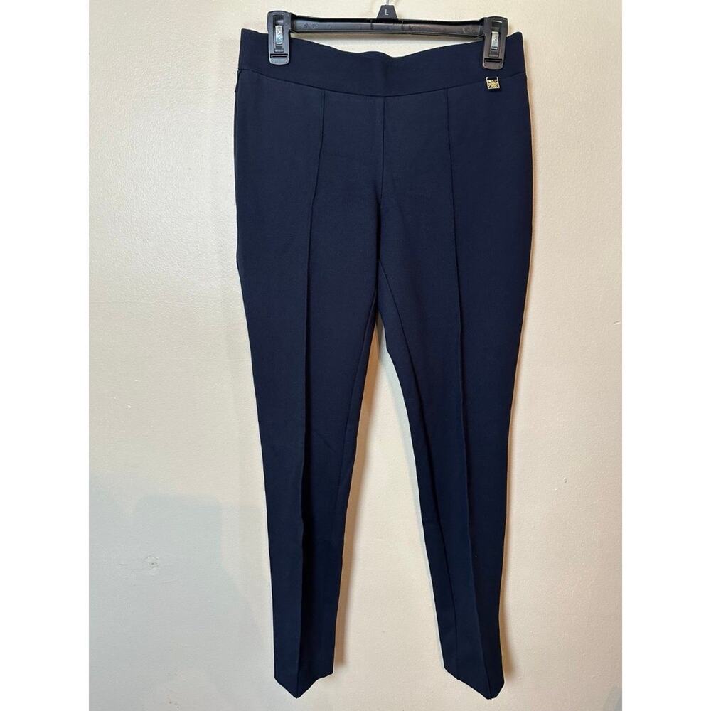 Anne Klein Women’s Ponte Dress Pants Cropped Trousers size 2 Black Slacks